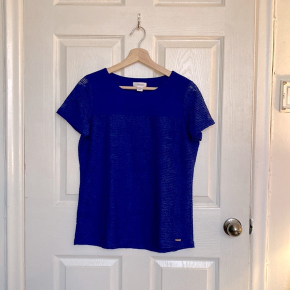 BNWT Calvin Klein cobalt blue top - Picture 2 of 6